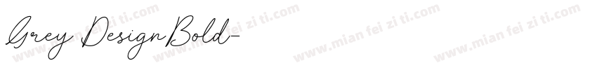 Grey DesignBold字体转换